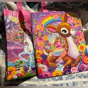 Lisa Frank Reusable Tote Bag and Prong Folder